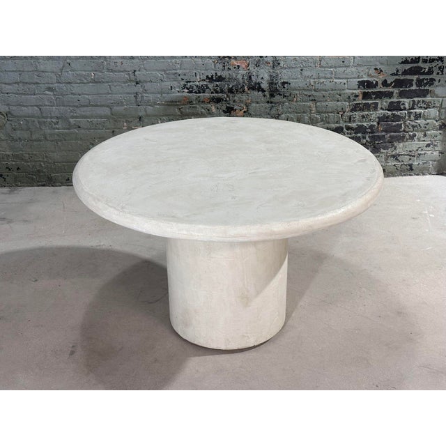 Post Modern Parra Plaster Molded Concrete Dining Table, 1980 Chairish