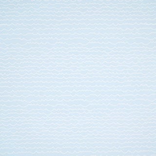 Schumacher Waves Wallpaper in White on Sky For Sale