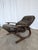Wood Set of Vintage Panther Lounge Chair with Ottoman, 1970s For Sale - Image 7 of 18