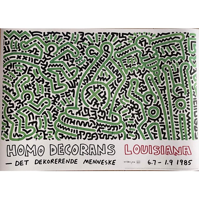 Homo Decorans Poster attributed to Keith Haring, Denmark, 2018 For Sale - Image 10 of 10