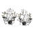 Currey and Company Crystal Bud Sconces - a Pair For Sale