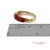 Vintage Faberge 18k (750) Solid Yellow Gold Red Enamel Diamond Ring, Size 7.5 For Sale - Image 11 of 12