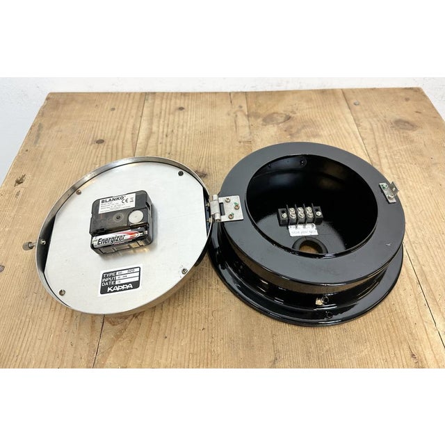 Vintage Black Kappa Maritime Wall Clock, 1980s For Sale - Image 18 of 18