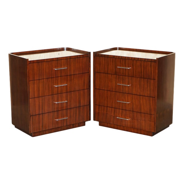 Macassar Metropolis Chest of Drawers from Ralph Lauren, Set of 2 For Sale