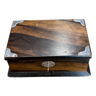 Vintage 925 Sterling Silver Cigar Box, 1920s For Sale