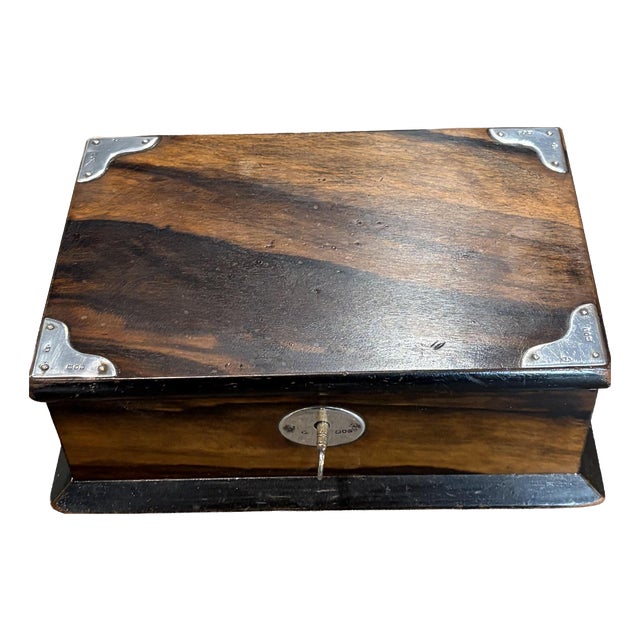 Vintage 925 Sterling Silver Cigar Box, 1920s For Sale