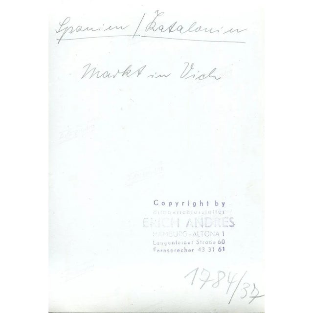 Marketplace, Vic, Spain, 1955 For Sale - Image 4 of 5