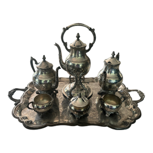 Vintage F. B. Rogers Silverplate Coffee and Tea Service- 10 Pieces