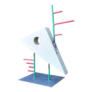 Vintage PostModern Abstract Geometric Sculpture For Sale