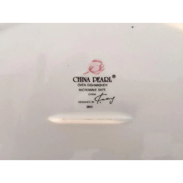 1990s Vintage Floral Platter For Sale - Image 5 of 6