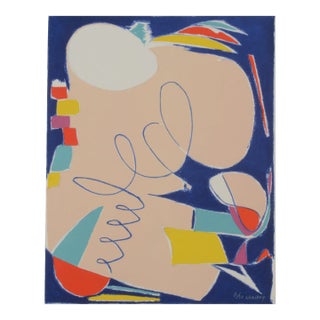 1960s Mid Century Modern Andre Lanskoy Abstract Signed, Limited Edition Print For Sale