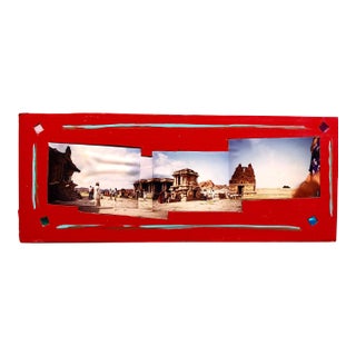 Kim MacConnel, Tourists Hampi, India, 1992, Photo Prints on Cardboard, Collage, Mirror Insets For Sale
