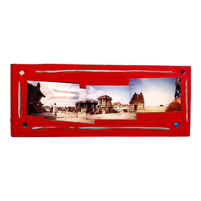 Kim MacConnel, Tourists Hampi, India, 1992, Photo Prints on Cardboard, Collage, Mirror Insets For Sale