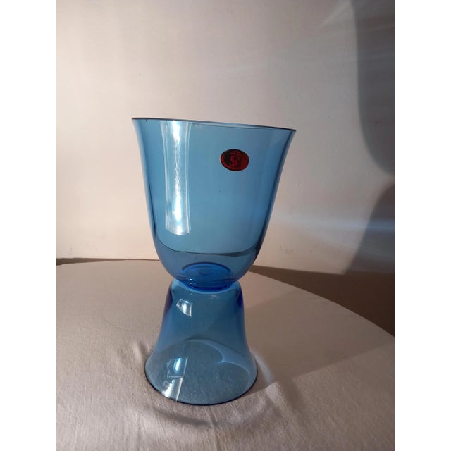 The glass vase is in excellent condition, no damage or chips, but air pockets in the glass are possible. This piece has an...