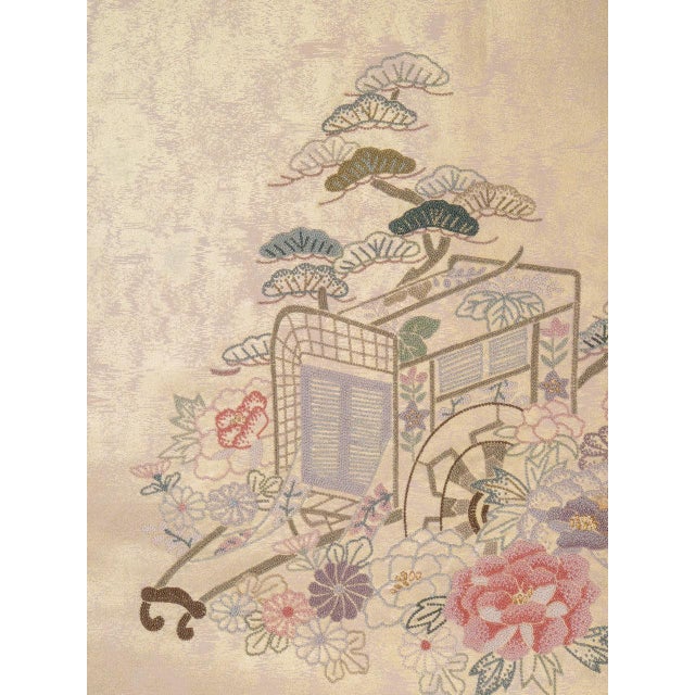 Early 21st Century Japanese Ceremonial Silk Wall Tapestry by Renaras For Sale - Image 5 of 5