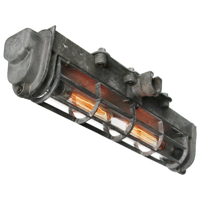 France caec r.m.a 1948 industrial cast aluminium light. 2x e27 / e26 this piece has an attribution mark, i am sure that it...