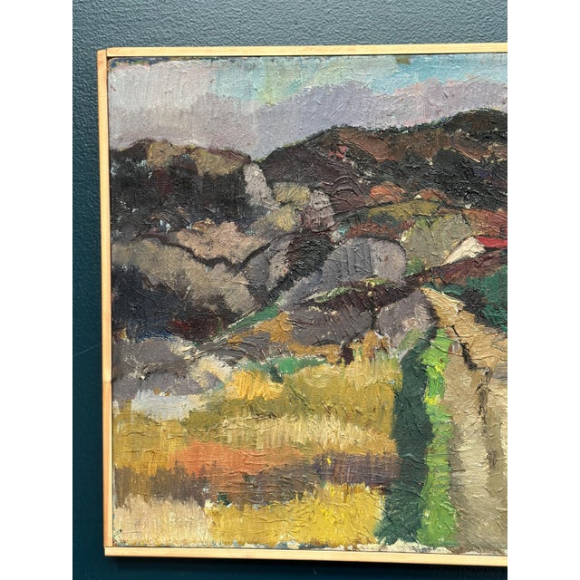 Helge Cardell, Scandinavian Landscape, 1950s, Oil on Panel, Framed For Sale - Image 14 of 18