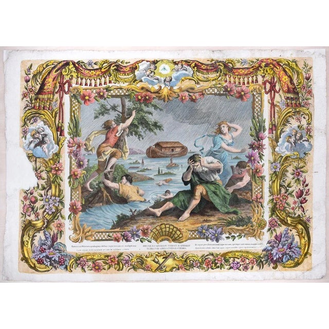 The Story of Noah - Original Complete Series of 6 Etchings - 1768 1768 For Sale - Image 4 of 15