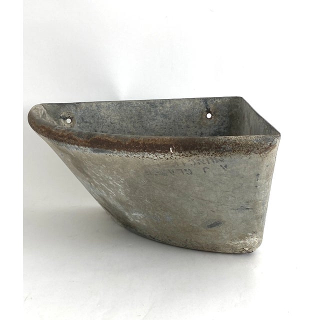 Farmhouse Corner Galvanized Feeder Planter For Sale In Los Angeles - Image 6 of 9