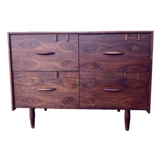 Vintage Wooden File Cabinet Jens Risom Style. For Sale