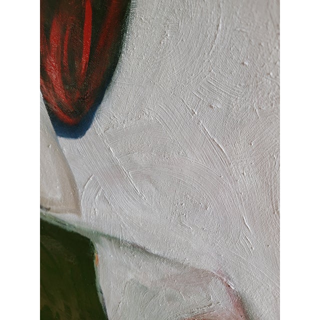 Birds, Angels, and Horse Rider, Mixed Media Equestrian Landscape Oil Painting For Sale - Image 13 of 16
