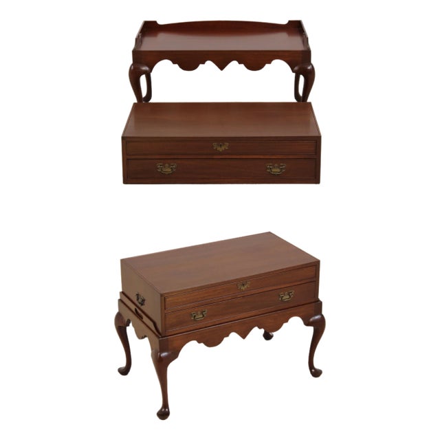 Biggs 2 Piece Silver Chest Coffee Table For Sale