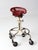 Vintage Industrial Rolling Stool With Cast Iron Tractor Seat For Sale - Image 16 of 18