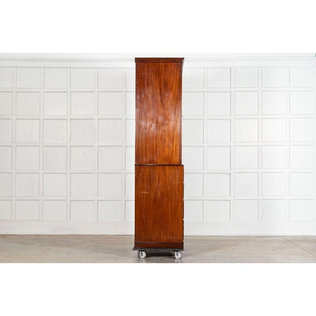 English Mahogany Linen Press, 1870s For Sale - Image 9 of 18