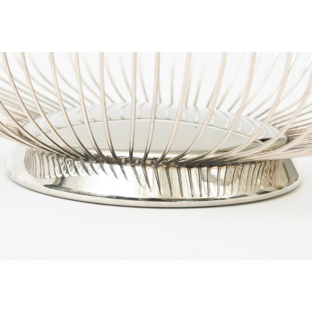 Vintage SilverPlate Bread Basket by Raimond 60's For Sale - Image 9 of 12