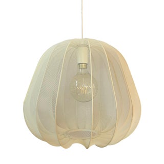 Cream-Colored Pendant Lamp with Fabric Shade from Frandsen For Sale