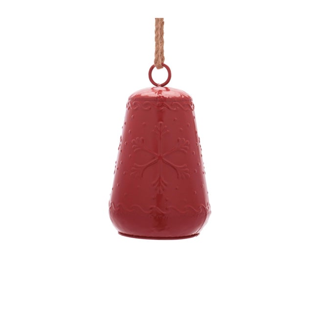 Kenneth Ludwig Chicago Iron Bell Ornament Set of 3 For Sale - Image 4 of 5