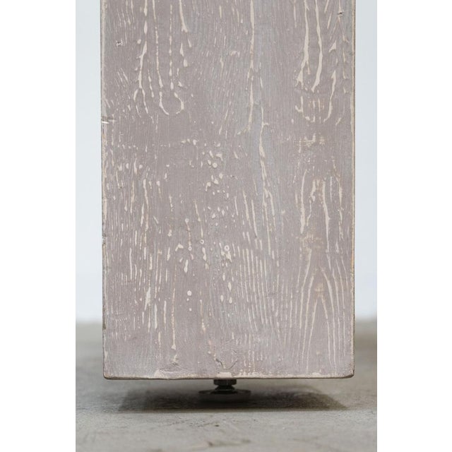 Artisan Table in Patinated Dove Gray Fir, 2010s For Sale - Image 6 of 8