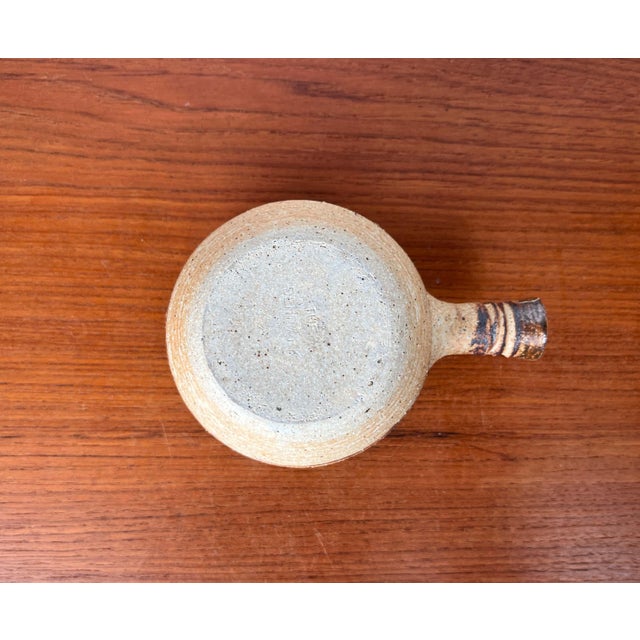 Mid-Century Modern Danish Studio Pottery Bowl with Handle and Lid by Tue Poulsen for Tue Keramik, 1960s For Sale - Image 13 of 18