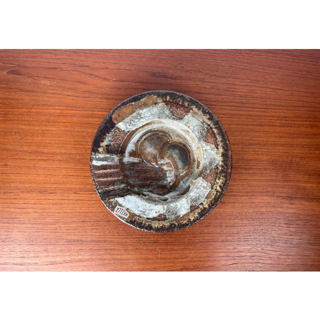 Mid-Century Modern Mid-Century Modern Danish Studio Pottery Bowl by Aksel Larsen for Axella, 1960s For Sale - Image 3 of 17