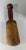 19th Century American Primitive Mortar and Pestle in Old Red Paint For Sale - Image 12 of 14