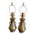 Vintage Small Engraved Brass Urn Boudoir Lamps - A Pair For Sale