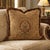 Brown Vintage Persian-Style Jacquard Tapestry Pillow With Fringe For Sale - Image 8 of 8