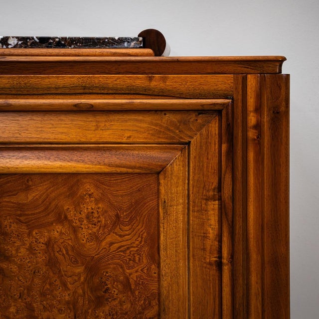 Art Deco Credenza with Marble Top, France, 1930s For Sale - Image 12 of 15