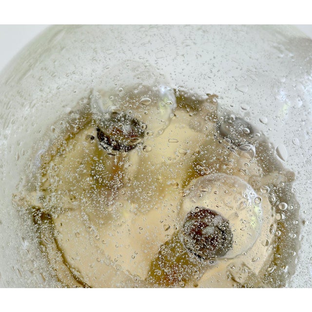 Large Glass and Brass Ceiling Light from Limburg For Sale - Image 17 of 18