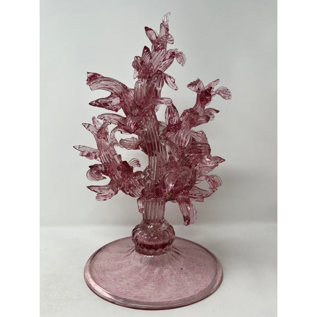 Price reduced $100. Now only $199! This cute Murano Glass tree is very old and has a couple broken branches. The breakage...