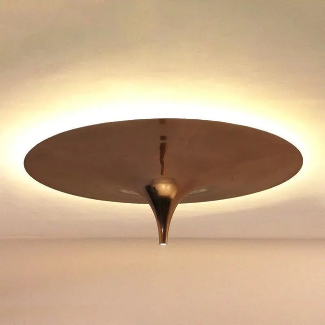 Contemporary Ting Tong Medium Shiny Copper Ceiling Lamp by Jean Pascal Levy-Trumet For Sale - Image 3 of 9