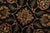 Black Agra Rug 9’2” X 12’1” Black Wool Traditional Hand-Knotted Oriental Carpet For Sale - Image 8 of 14
