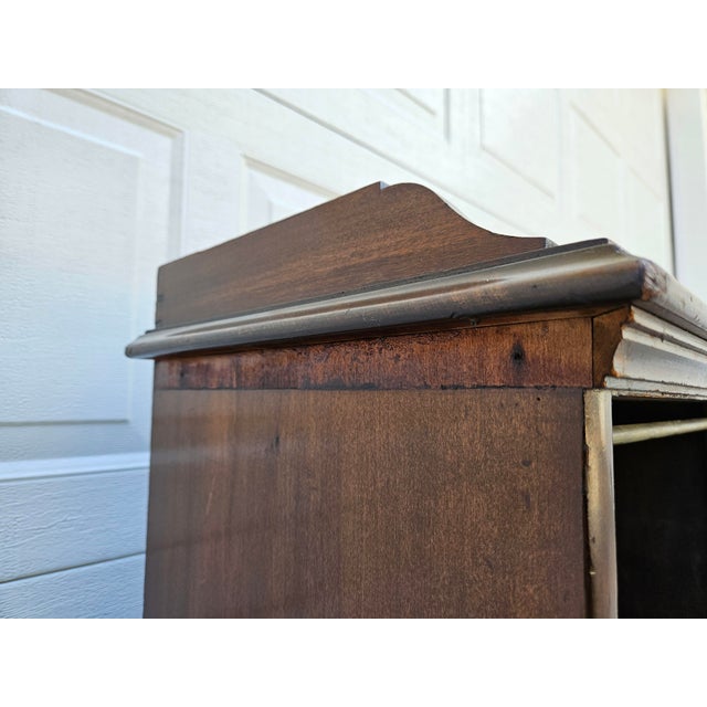 Antique Wooden Open Bookcase - Adjustable Shelf For Sale - Image 16 of 18