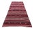 1960 Scandinavian Style Burgundy Stripe Desing Kilim Rug For Sale