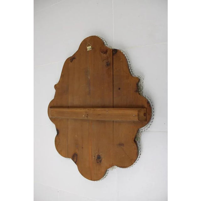 Venetian Murano Glass Wall Mirror, 1950s, in Good conditions. Designed 1890 to 1919