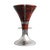 Art Deco "Il Destino" Bar Stool With Burl Walnut, Stainless Steel, Hand Crafted For Sale - Image 3 of 12