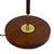 Mid 20th Century Vintage Space Age Floor Lamp in Brass with Teak Wooden Base from Temde Leuchten, 1960s For Sale - Image 5 of 9