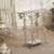 Metal Side Table with Wire Shelf For Sale - Image 3 of 16