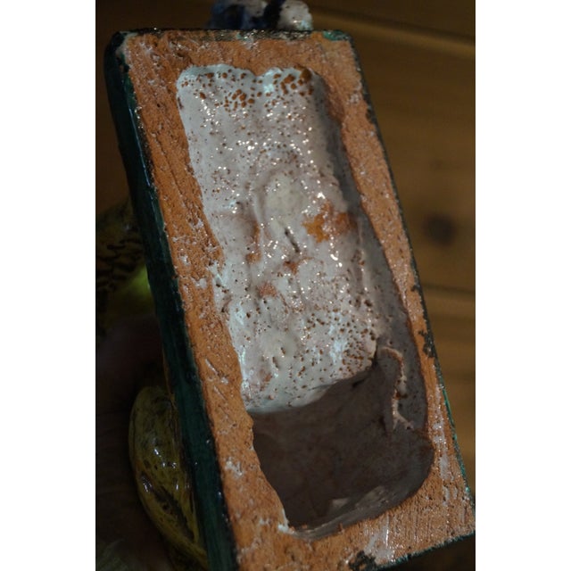 1980s Italian Pottery Lions - A Pair For Sale - Image 9 of 12