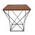 Bring warmth and architectural character to your space with this handcrafted reclaimed wood side table. A solid reclaimed...